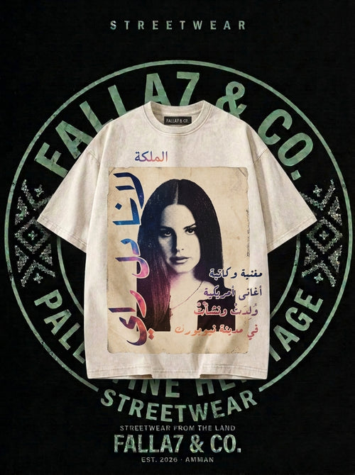 Al-Malika Tee | Arabic Poster Graphic T-Shirt | Falla7 & Co.
