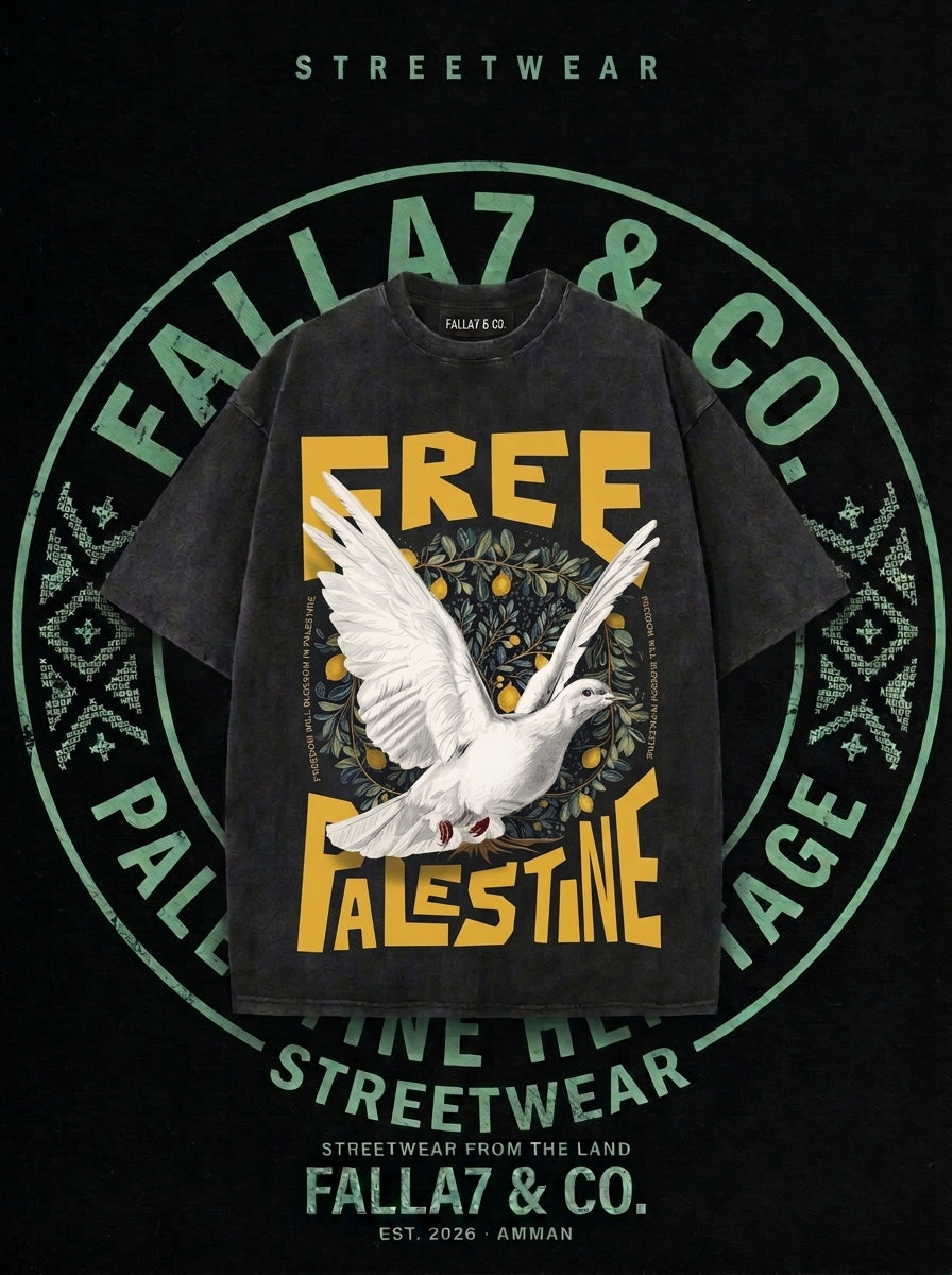 Blossom Dove Tee | Free Palestine T-Shirt | Falla7 & Co.
