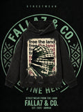 Free The Land Hoodie | Keffiyeh Graphic Hoodie | Falla7 & Co.