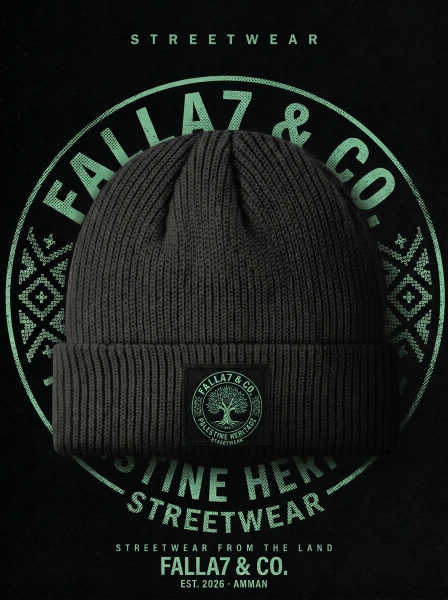 Roots Beanie | Olive Tree Patch Beanie | Falla7 & Co.