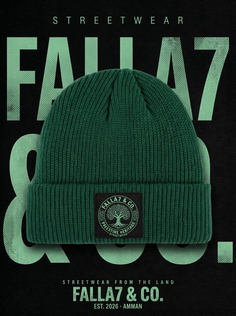 Roots Beanie | Olive Tree Patch Beanie | Falla7 & Co.