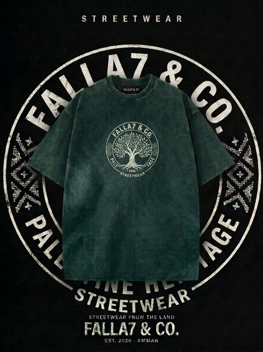 Roots Tee | Olive Tree Palestine Heritage T-Shirt | Falla7 & Co.