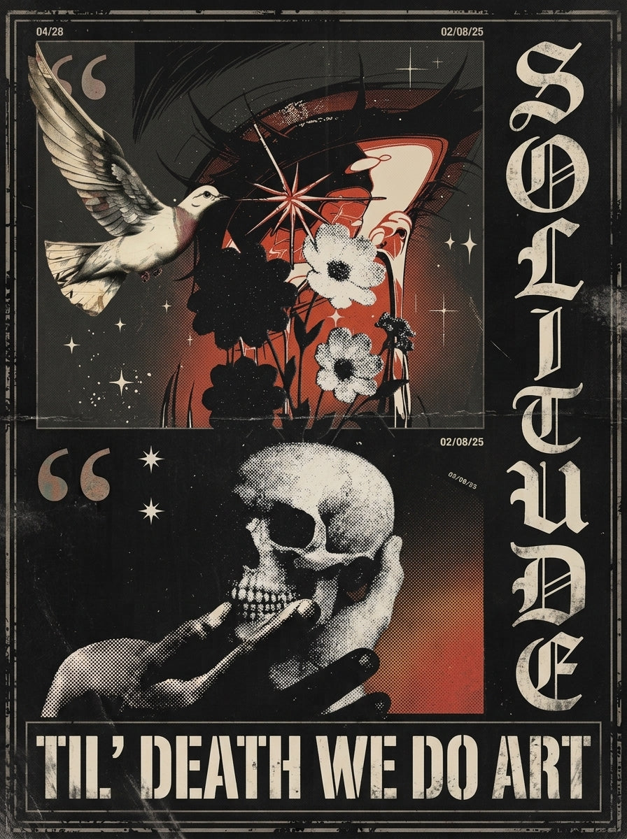 Solitude Cover Print | Retro Magazine Cover Wall Art | Falla7 & Co.