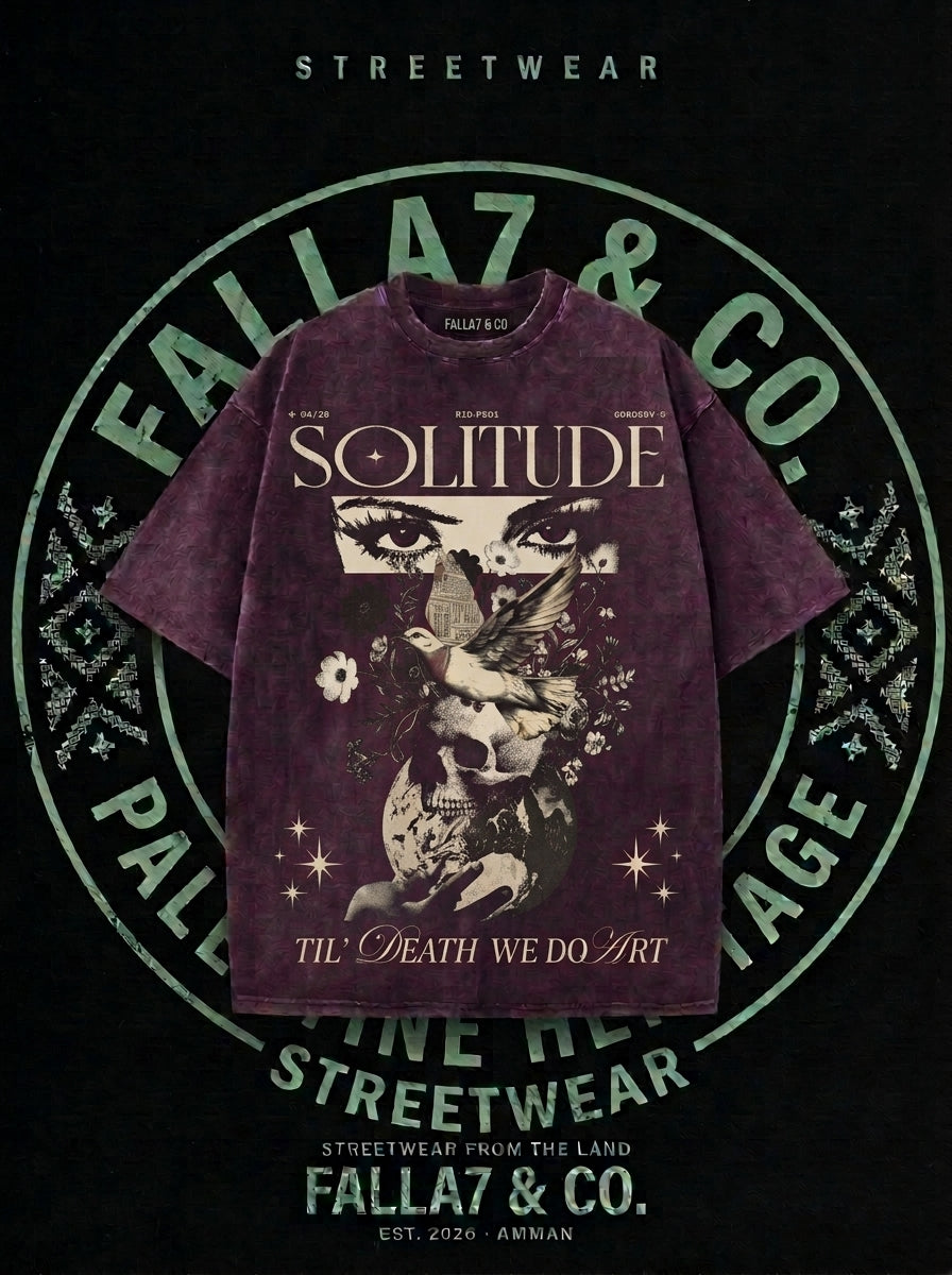 Solitude Tee | Dark Art Graphic T-Shirt | Falla7 & Co.