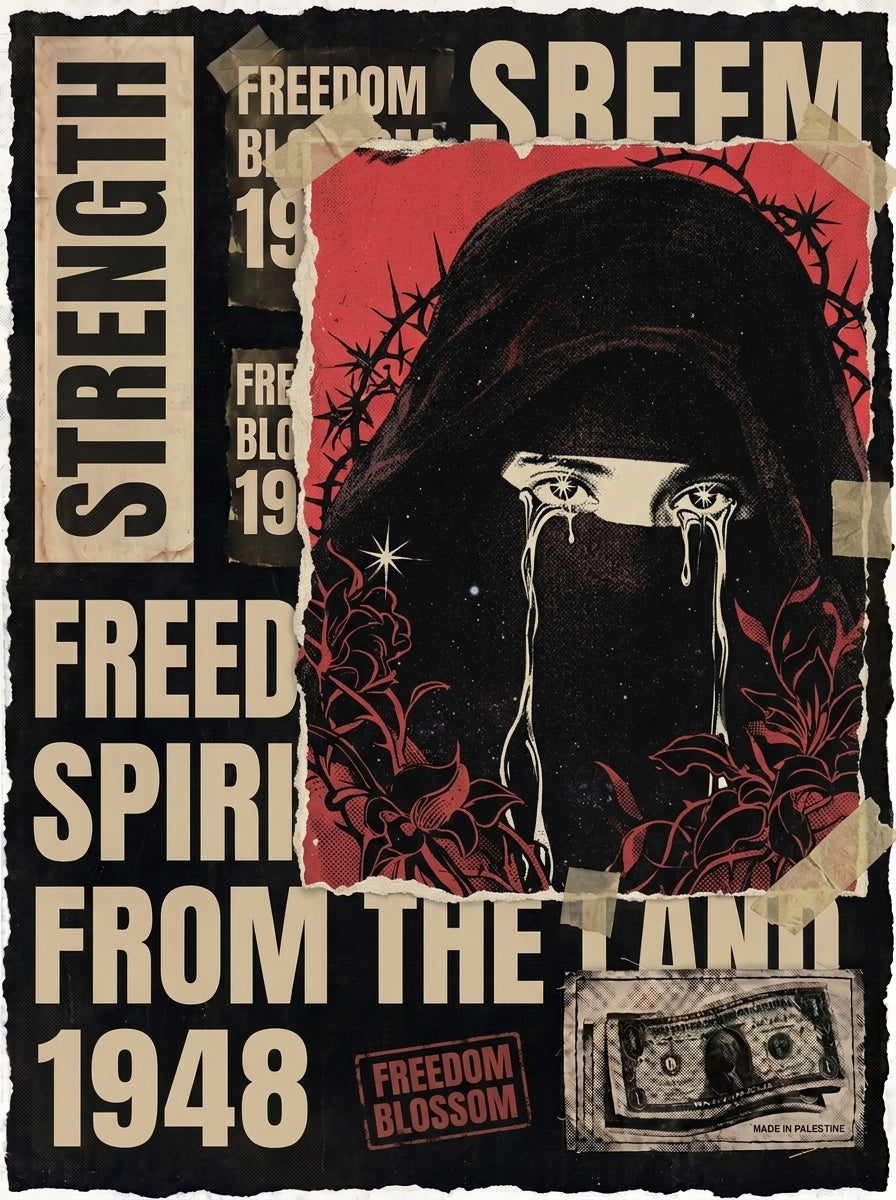 From The Land Print | Palestine Protest Poster Wall Art | Falla7 & Co.